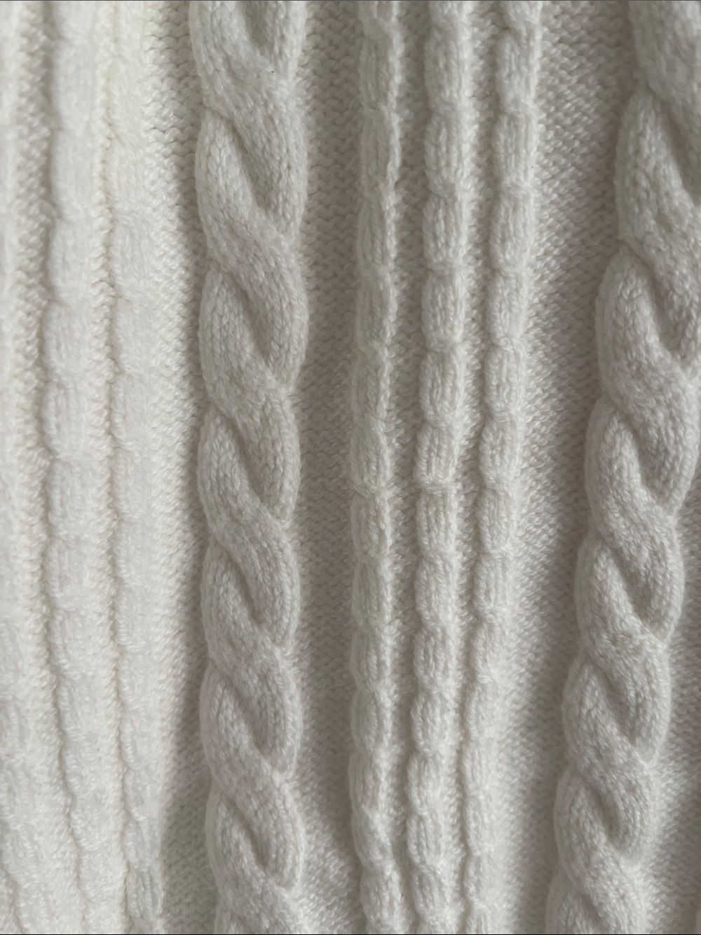 NWT Banana Republic Perfectly Soft Cable Knit Collared Sweater Ivory M - Picture 3 of 8